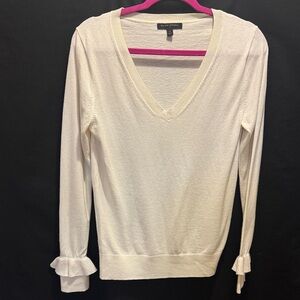 Banana Republic Cream Knit Sweater ~ Small